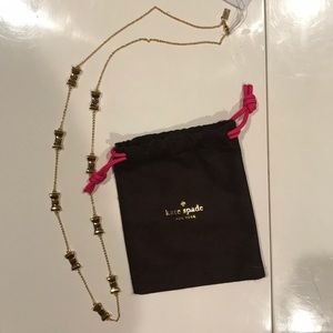 Kate spade take a bow necklace